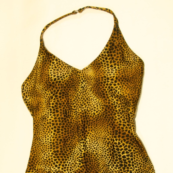 Vintage leopard print 1990's swimsuit - Picture 2 of 11